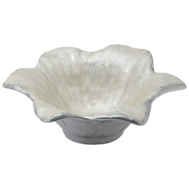 Julia Knight Sea Horse Pedestal Bowl Grey 10-Inch Hydrangea Julia Knight Sea Horse Pedestal Bowl Grey 10-Inch Hydrangea